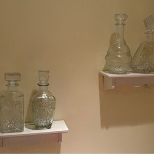 Elegant Clear Glass Decanters